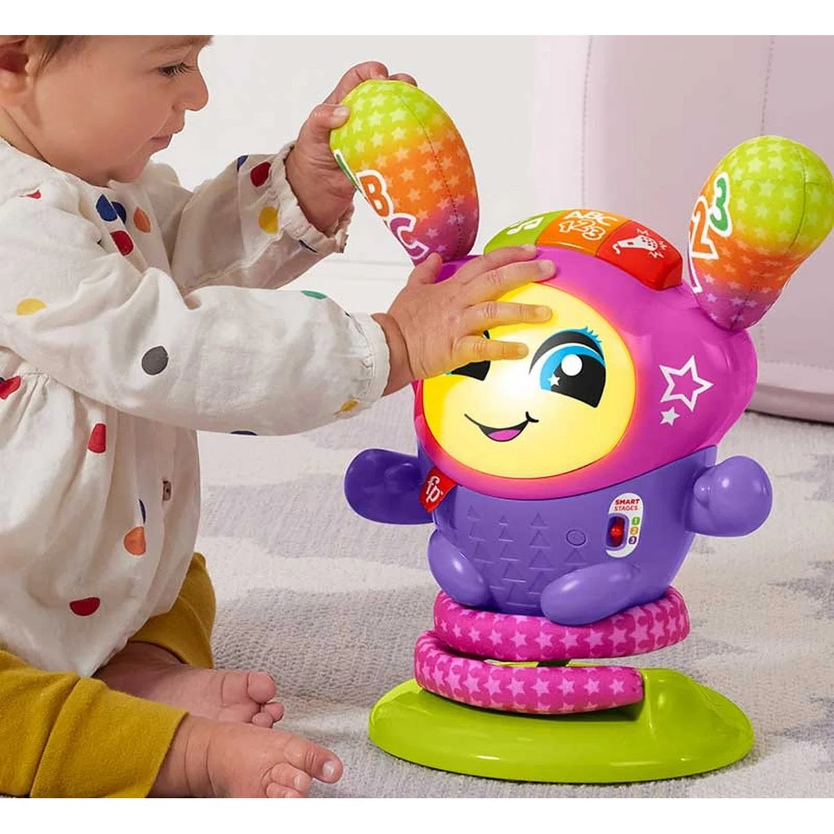 Fisher Price - لعبة النجمة الراقصة دي جي الموسيقية من Laugh & Learn