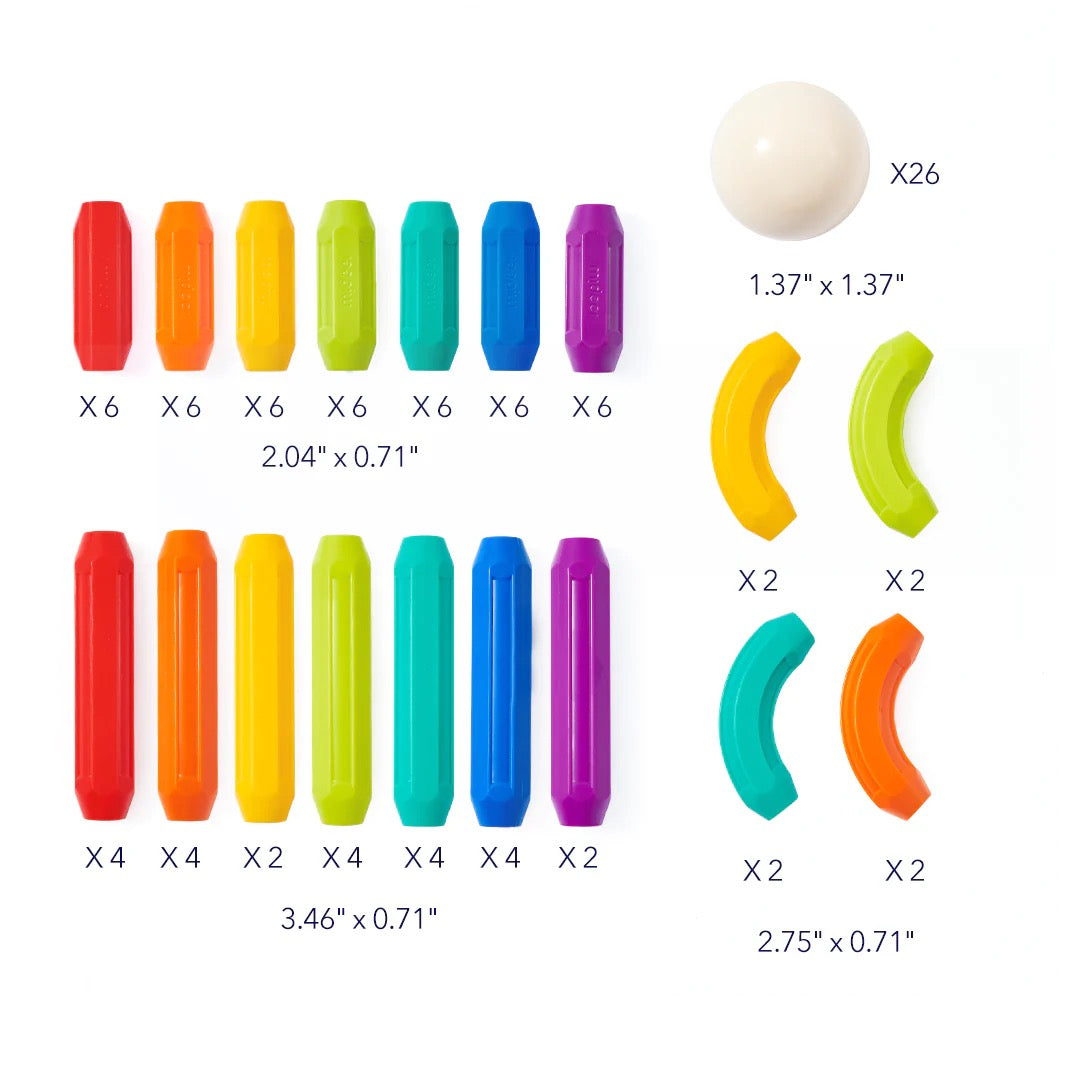 Mideer - Rainbow Magnetic Sticks | 100pcs Mideer - Rainbow Magnetic Sticks | 100pcs