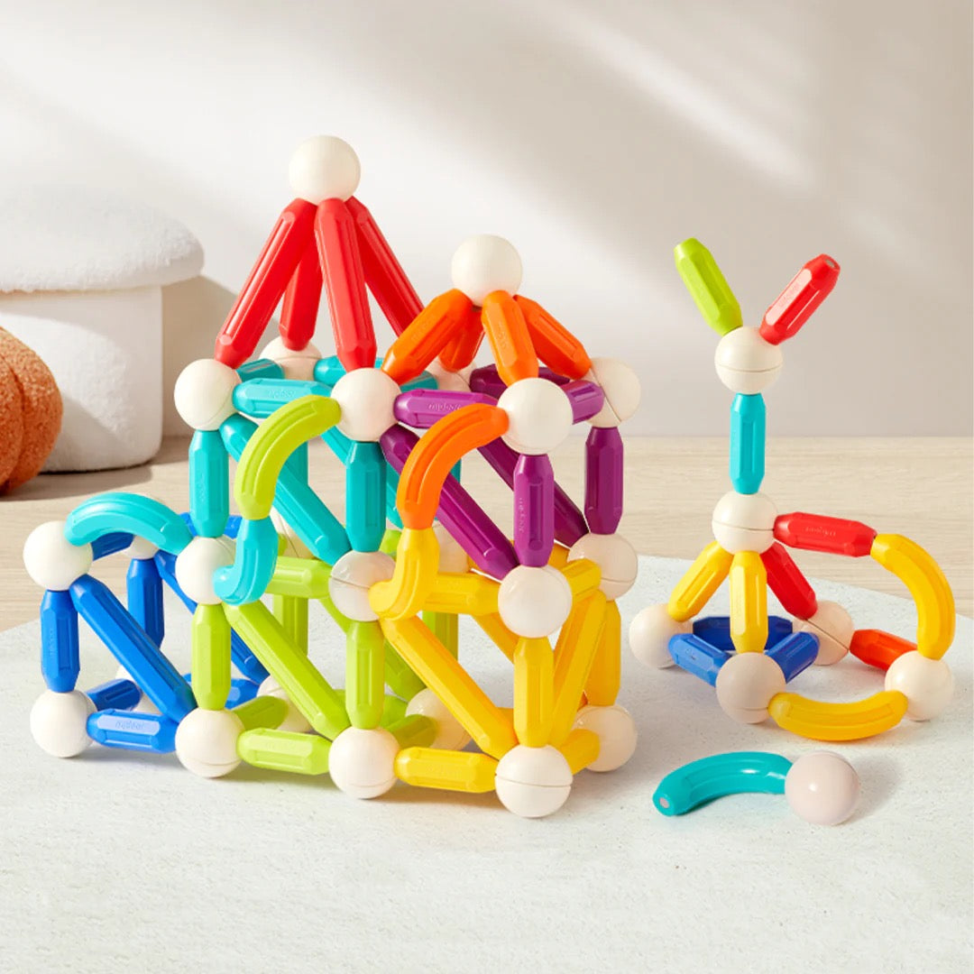 Mideer - Rainbow Magnetic Sticks | 100pcs Mideer - Rainbow Magnetic Sticks | 100pcs