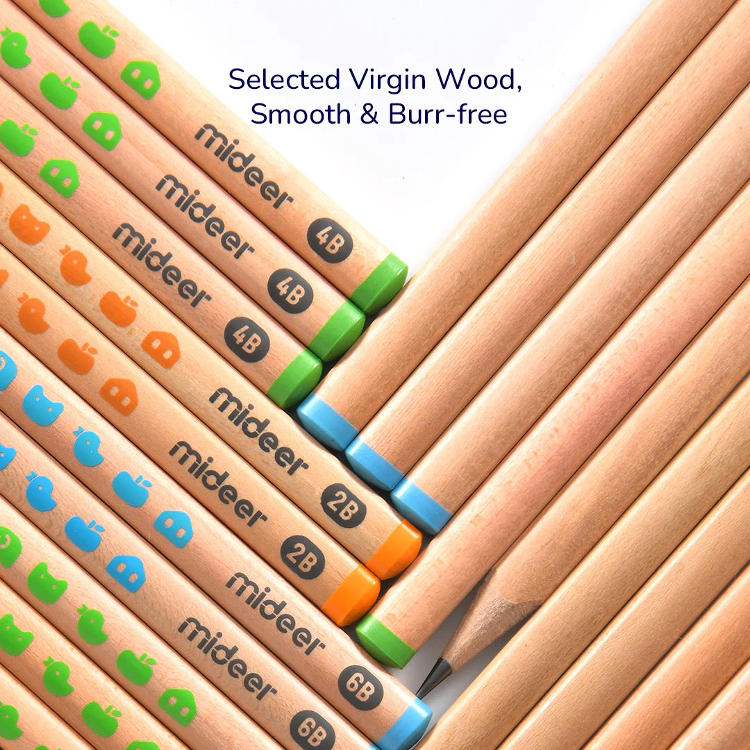 Mideer - Thick Triangular Pencils - HB | 18pc Mideer - Thick Triangular Pencils - HB | 18pc