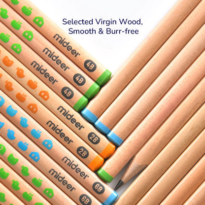 Mideer - Thick Triangular Pencils - HB | 18pc