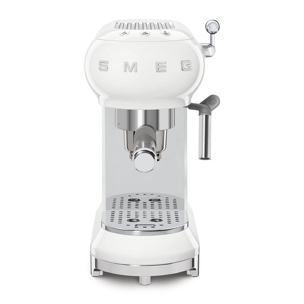 Smeg - Manual Espresso Coffee Machine | 50's Style Aesthetic | White Smeg - Manual Espresso Coffee Machine | 50's Style Aesthetic | White