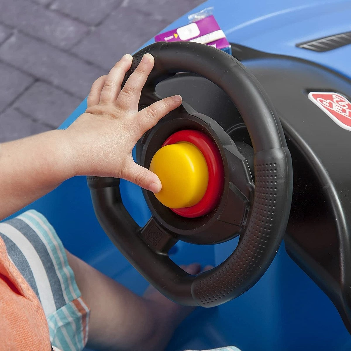 Step2 - Whisper Ride II Kids Push Car | Quick Fold Handle | Blue