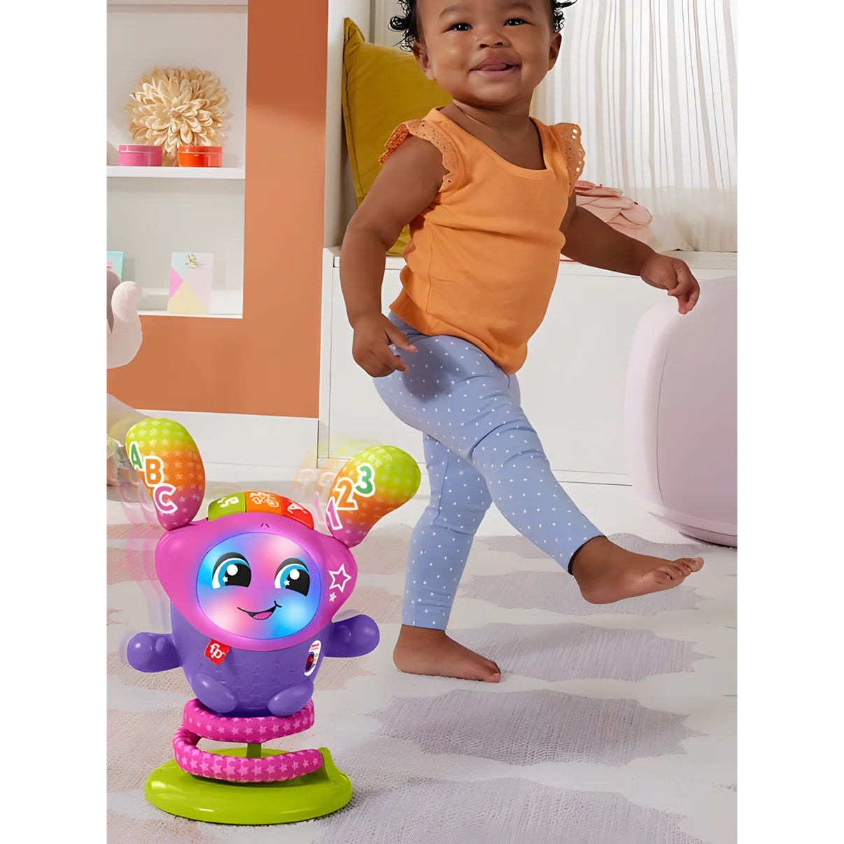 Fisher Price - لعبة النجمة الراقصة دي جي الموسيقية من Laugh & Learn