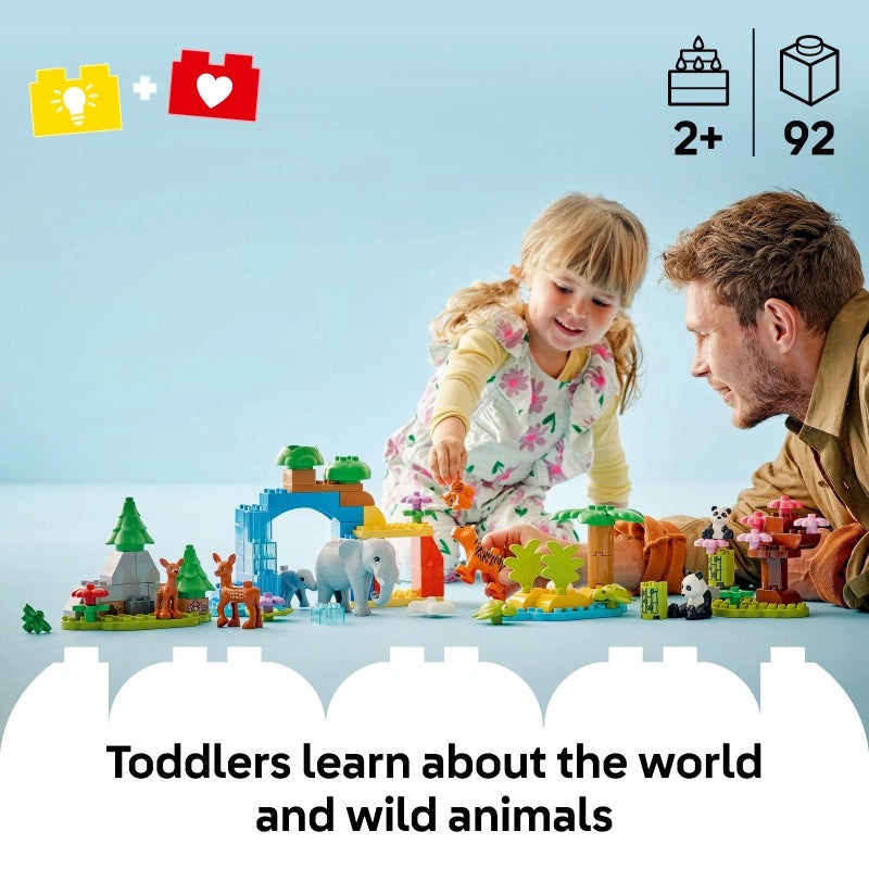 Lego - 3 in 1 Wild Animal Families | 92 Pcs | 2Y+ Lego - 3 in 1 Wild Animal Families | 92 Pcs | 2Y+