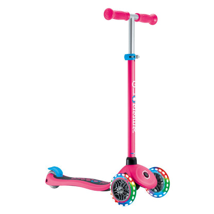 Globber - Primo Lights Scooter v2 | Fuchsia | 6Y+