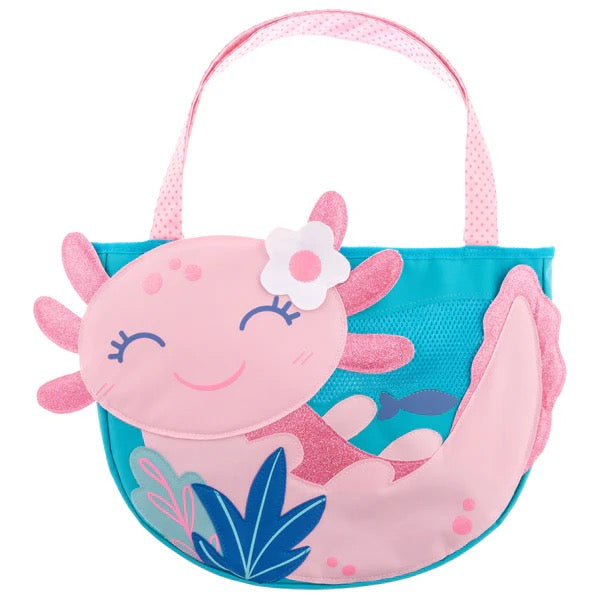 Stephen Joseph - Beach Totes with Sand Toy Play Set - Axolotl