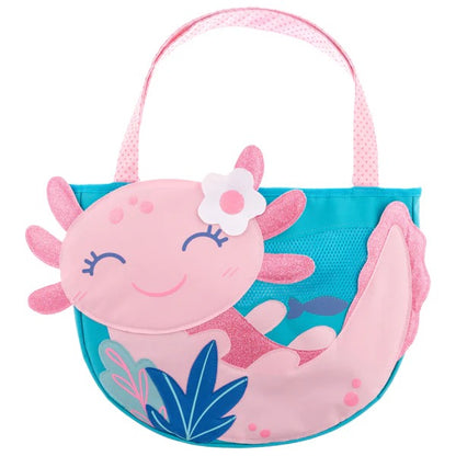 Stephen Joseph - Beach Totes with Sand Toy Play Set - Axolotl