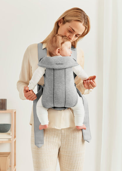 BabyBjörn - Baby Carrier Mini | 3D Jersey | Light Grey
