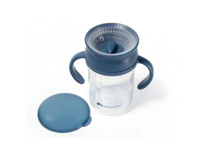 Bebe Confort - Anti-leak 360° Cup 280ml 6M+ | Blue Glow in the Dark