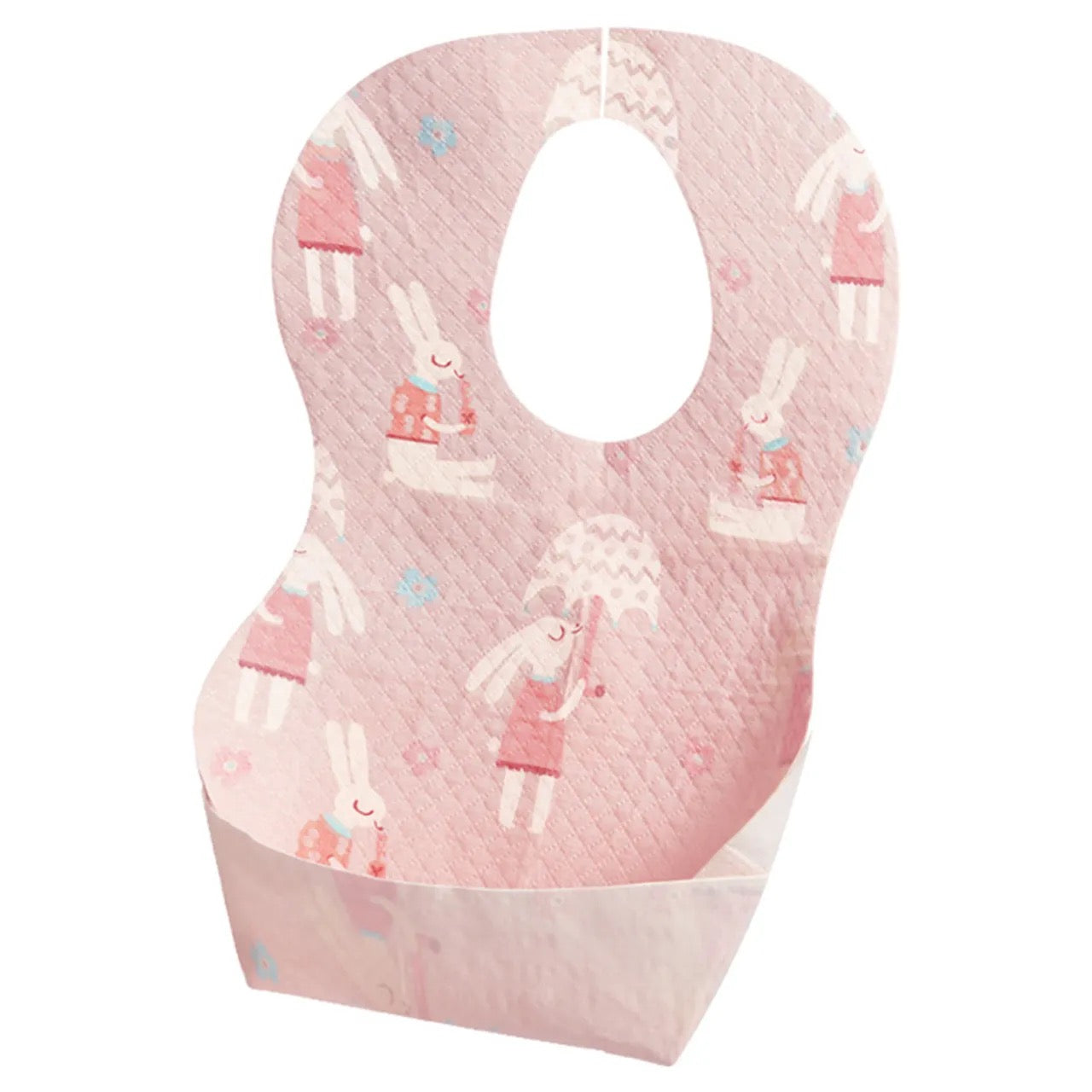 Mideer - Disposable Baby Bib | Pink Bunny 20pcs Mideer - Disposable Baby Bib | Pink Bunny 20pcs