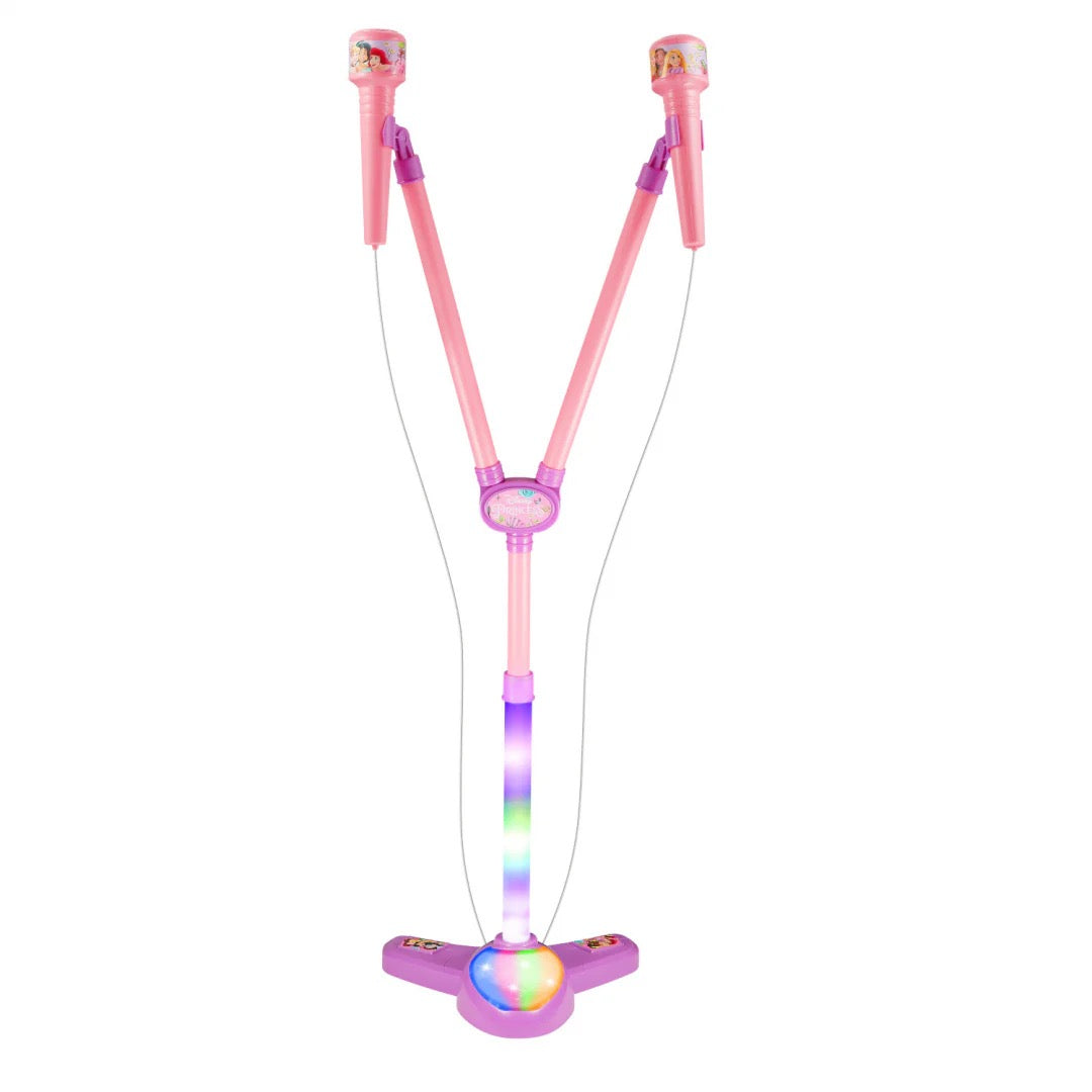 Disney - Light Up Double Mic Stand | Disney Princess | 3Y+