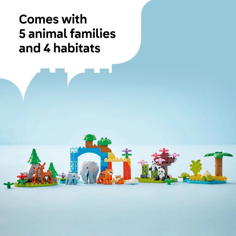 Lego - 3 in 1 Wild Animal Families | 92 Pcs | 2Y+ Lego - 3 in 1 Wild Animal Families | 92 Pcs | 2Y+