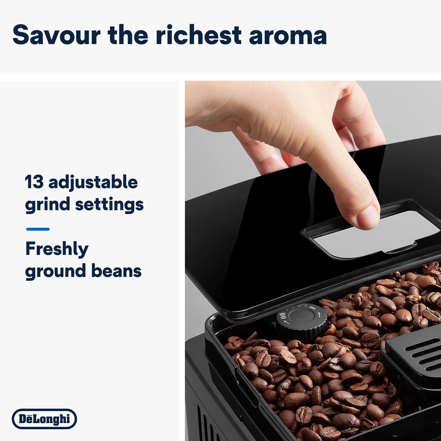 De'Longhi - Magnifica S Bean To Cup Coffee Machine | ECAM12.121.B De'Longhi - Magnifica S Bean To Cup Coffee Machine | ECAM12.121.B