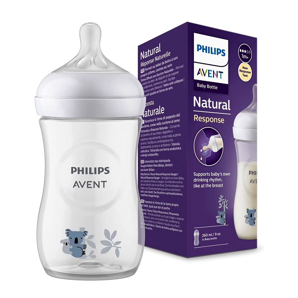 Philips Avent - Natural Baby Bottle 260ml | 1m+ | Koala Philips Avent - Natural Baby Bottle 260ml | 1m+ | Koala
