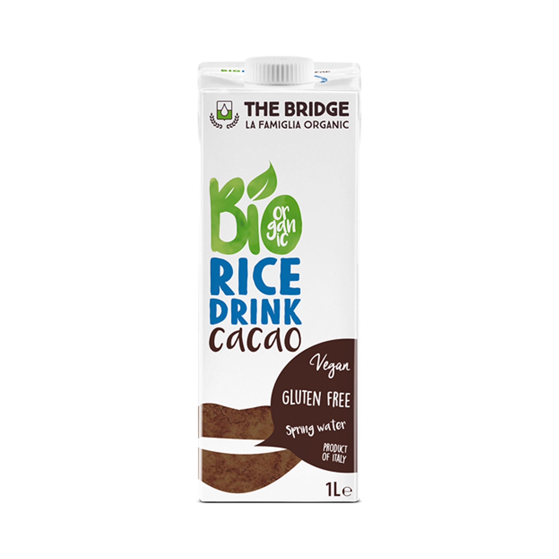 Organic Gluten Free Rice Drink with Cacao | 1 Liter Organic Gluten Free Rice Drink with Cacao | 1 Liter