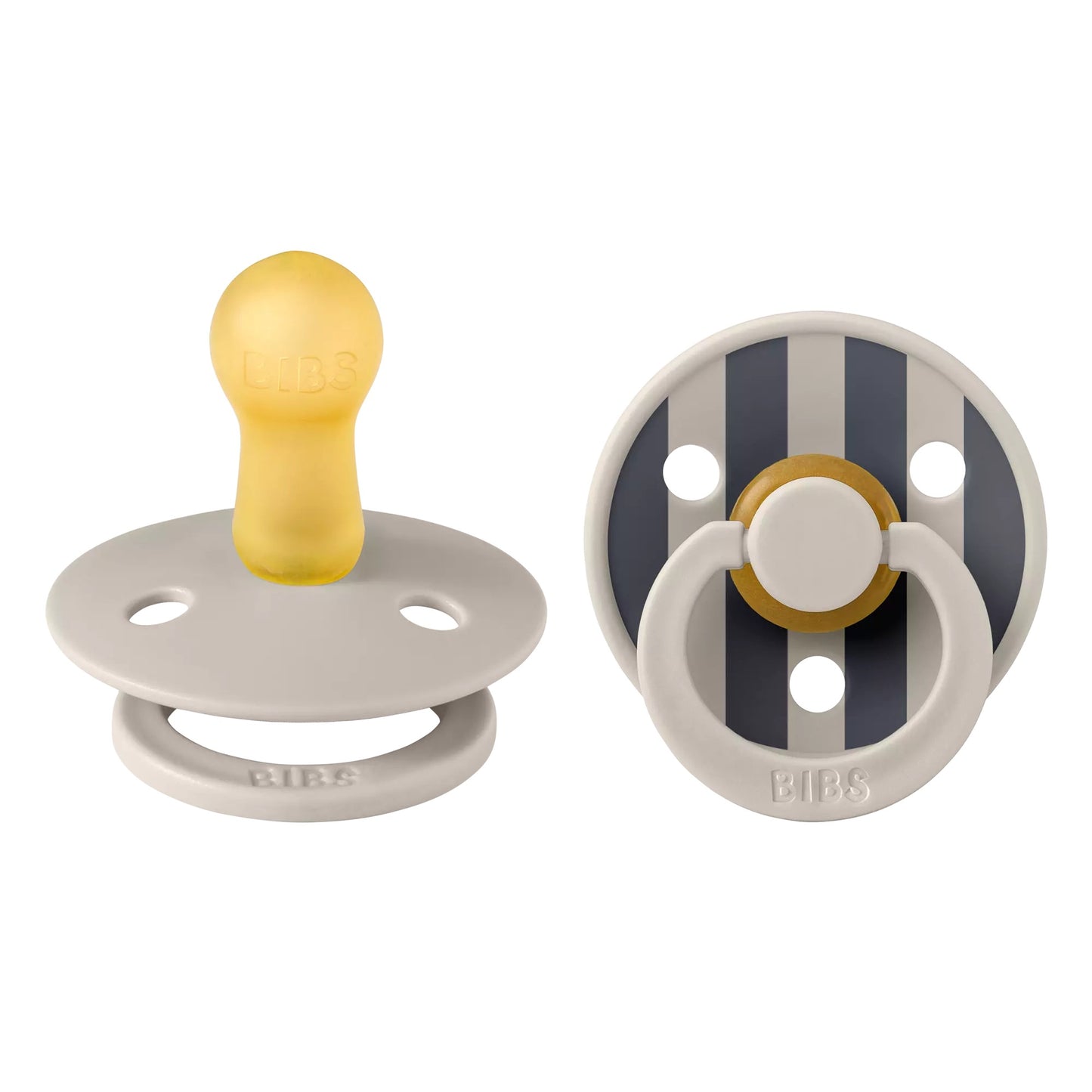 لهاية BIBS - لاتكس طبيعي | مقاس 2 | عبوة من قطعتين | مزيج رملي