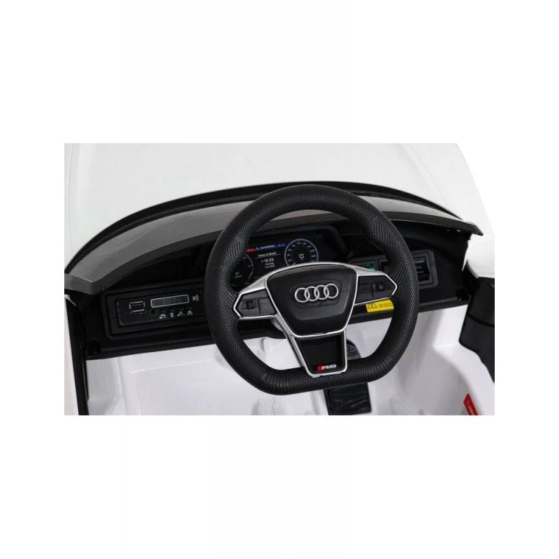 Audi - RS e-tron GT Licensed R/C Ride on Car | White Audi - RS e-tron GT Licensed R/C Ride on Car | White