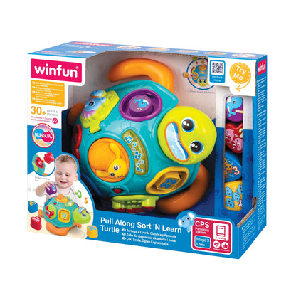 Winfun - Pull Along Sort 'N Learn Turtle | 12m+