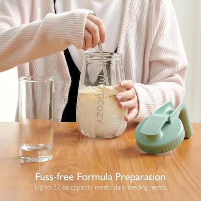 Momcozy - Breast Milk Storage Glass Container | 950ml | Pink