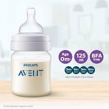 Philips Avent - Anti-colic Baby Bottle 125ml | 0m+ | White Philips Avent - Anti-colic Baby Bottle 125ml | 0m+ | White