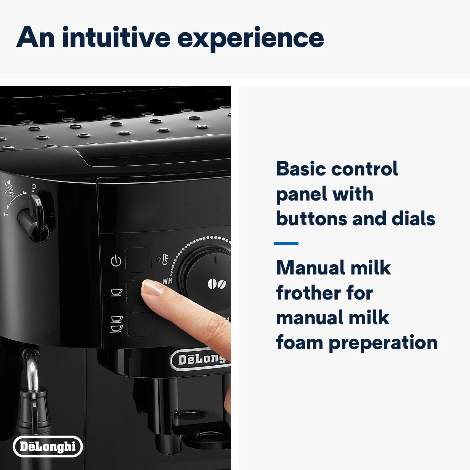 De'Longhi - Magnifica S Bean To Cup Coffee Machine | ECAM12.121.B De'Longhi - Magnifica S Bean To Cup Coffee Machine | ECAM12.121.B