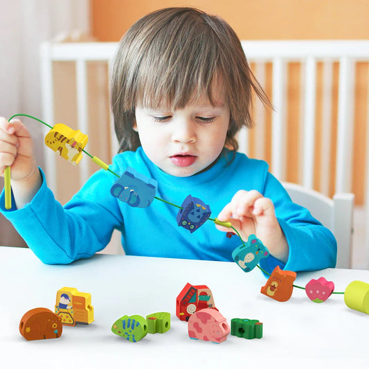 Mideer Lacing Beads Forest Animals 3Y+ — BambiniJO Jordan