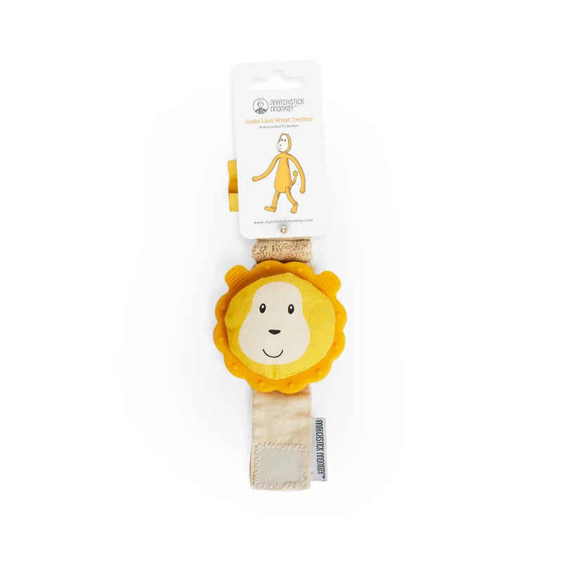 Matchstick Monkey - Lion Wrist Teether Matchstick Monkey - Lion Wrist Teether