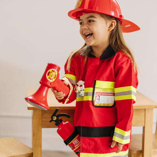 Melissa & Doug Fire Chief Role Play Costume Set 3-6Y — BambiniJO Jordan