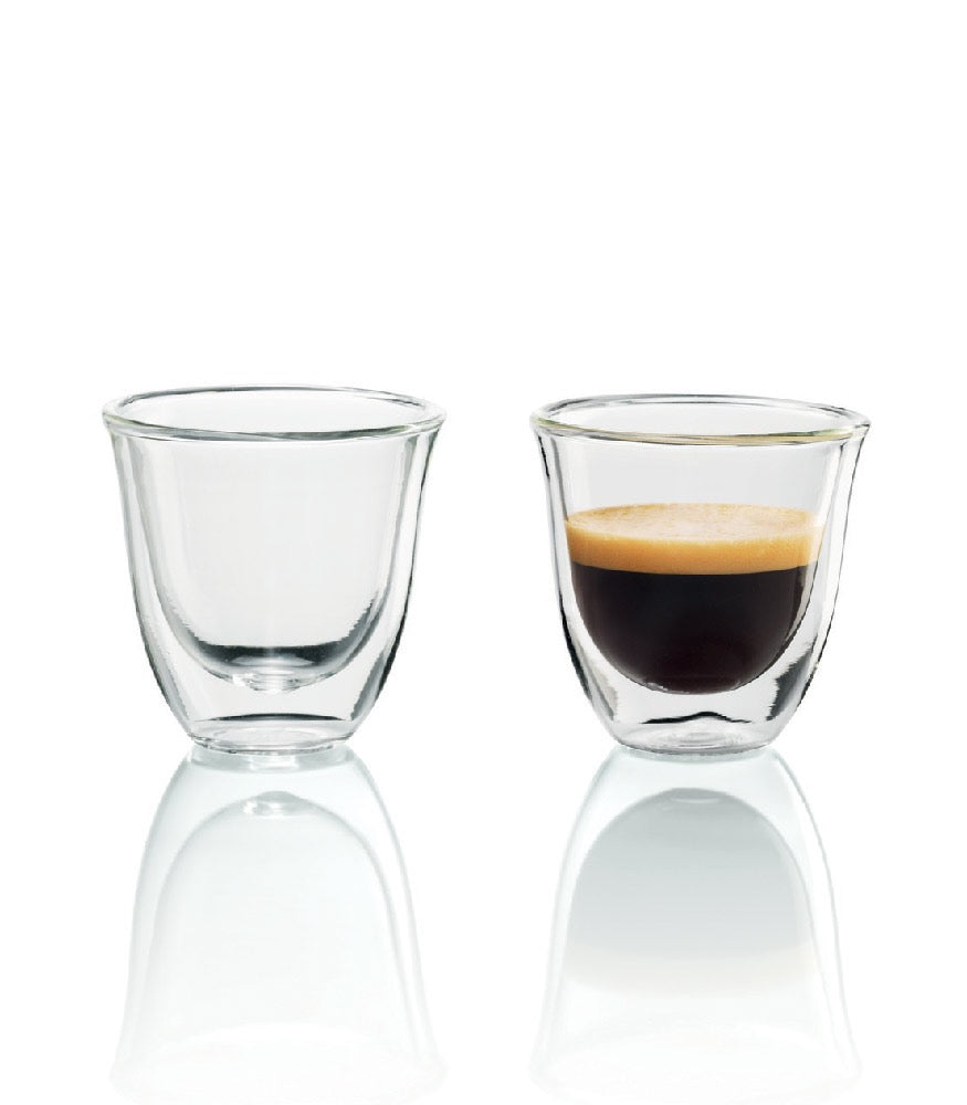 De'Longhi - Double Wall Espresso Glasses 90 ml | Set of 2 De'Longhi - Double Wall Espresso Glasses 90 ml | Set of 2