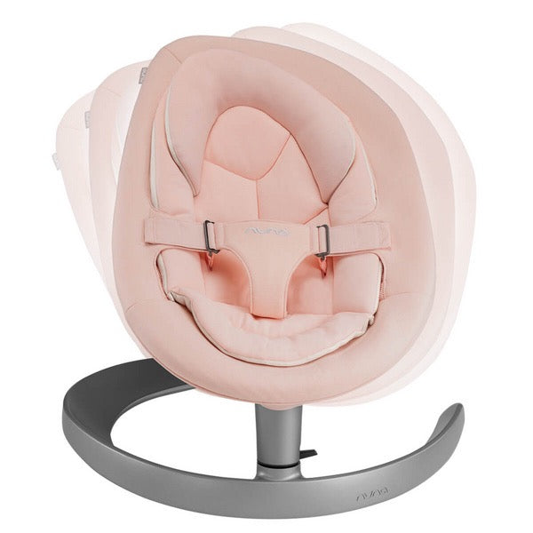 Nuna – Leaf™ Grow Swing | Baby Lounger to Chair + Toy Bar | Peach