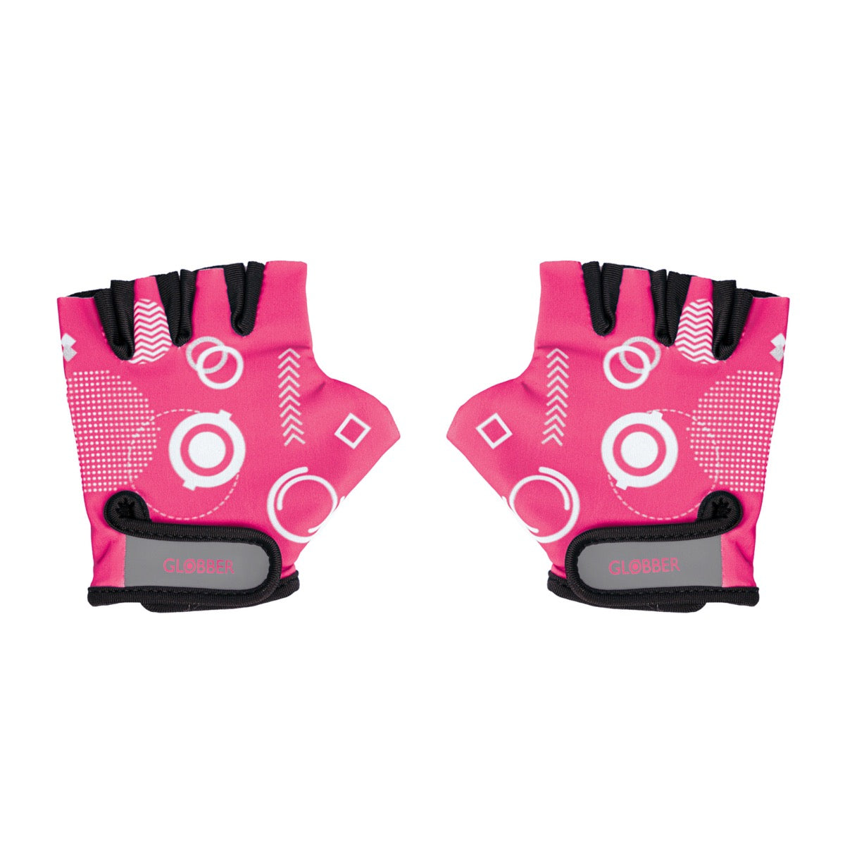 Globber - Toddler Gloves | Fuchsia Shapes | 2-5Y