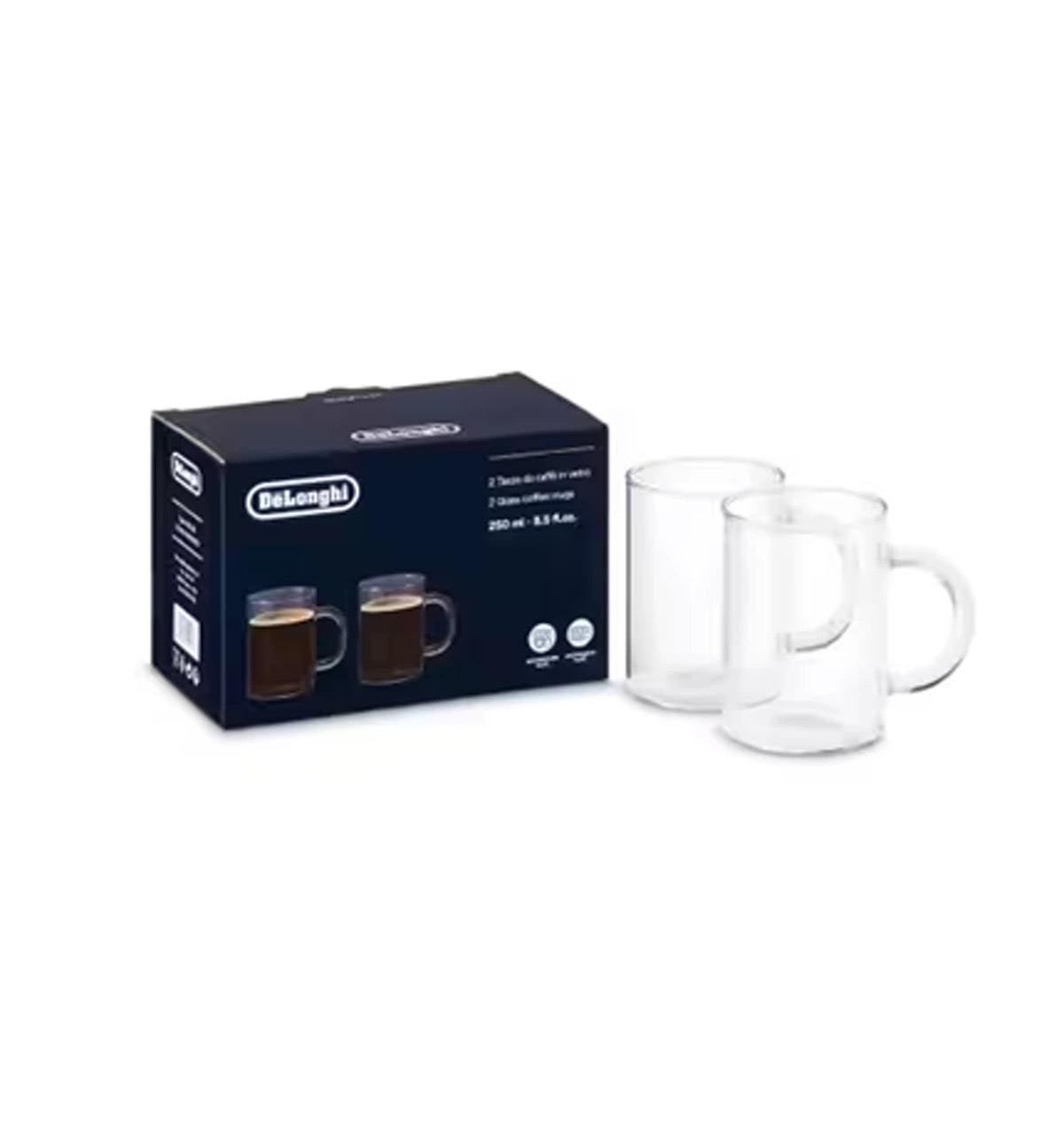 De'Longhi - American Coffee Glasses 250 ml | Set of 2 De'Longhi - American Coffee Glasses 250 ml | Set of 2