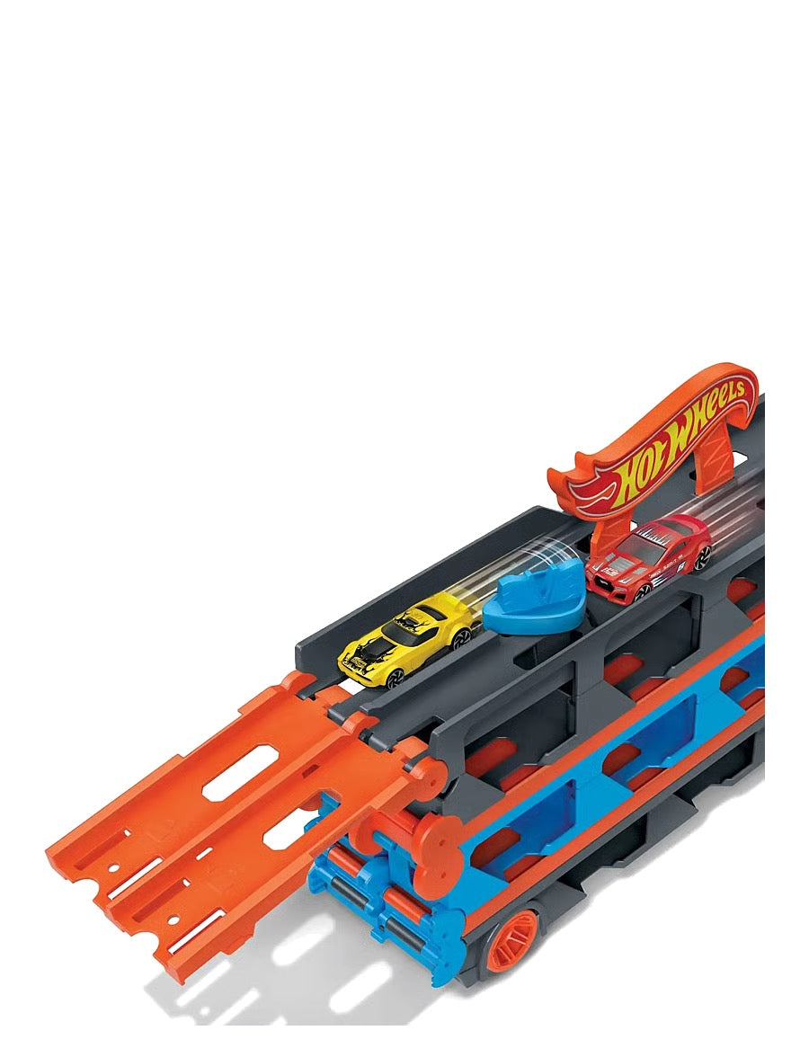Hot Wheels - Speedway Hauler Storage Carrier with 3 Cars | 3-6Y Hot Wheels - Speedway Hauler Storage Carrier with 3 Cars | 3-6Y