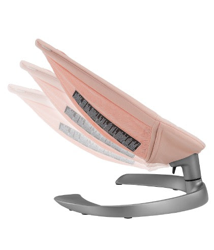 Nuna – Leaf™ Grow Swing | Baby Lounger to Chair + Toy Bar | Peach