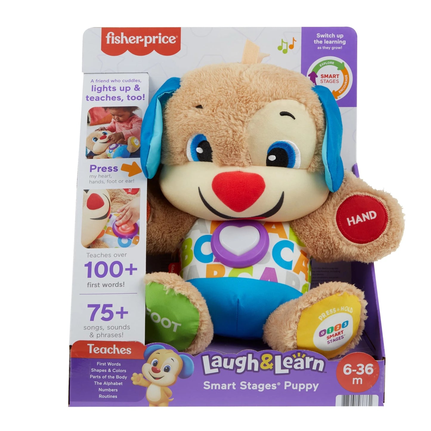 Fisher Price - لعبة جرو الكلمات الأولى اضحك وتعلّم