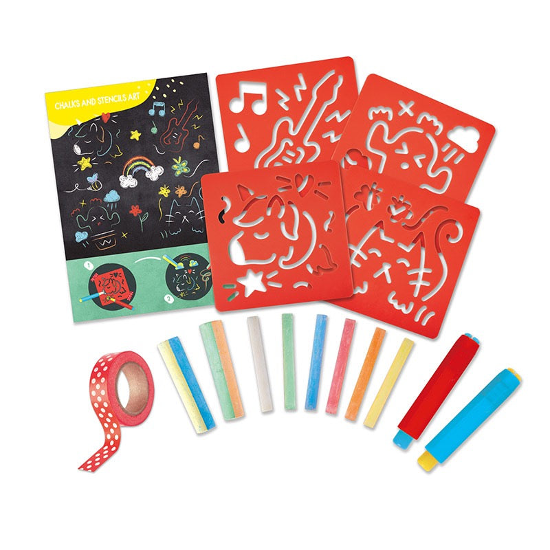 Hape - Chalks and Stencils Art Hape - Chalks and Stencils Art