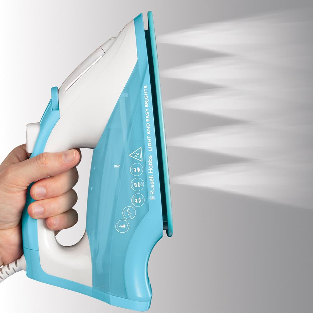 Russell Hobbs - Light & Easy Steam Iron | Blue 2400W Russell Hobbs - Light & Easy Steam Iron | Blue 2400W