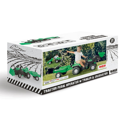 Dolu - Ranchero Tractor Pedal Operated with Trailer & Excavator | 3Y+