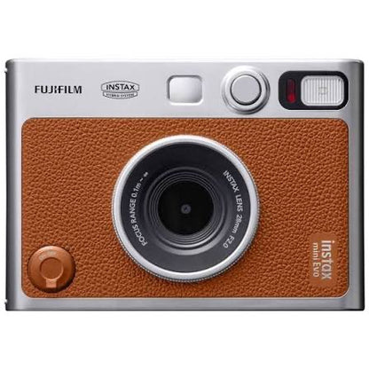 Fujifilm - Instax Mini Evo Hybrid Instant Camera | Brown