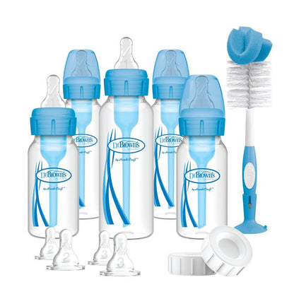 Dr. Brown's - Narrow Anti-Colic Options+ Baby Bottles Gift Set | Blue