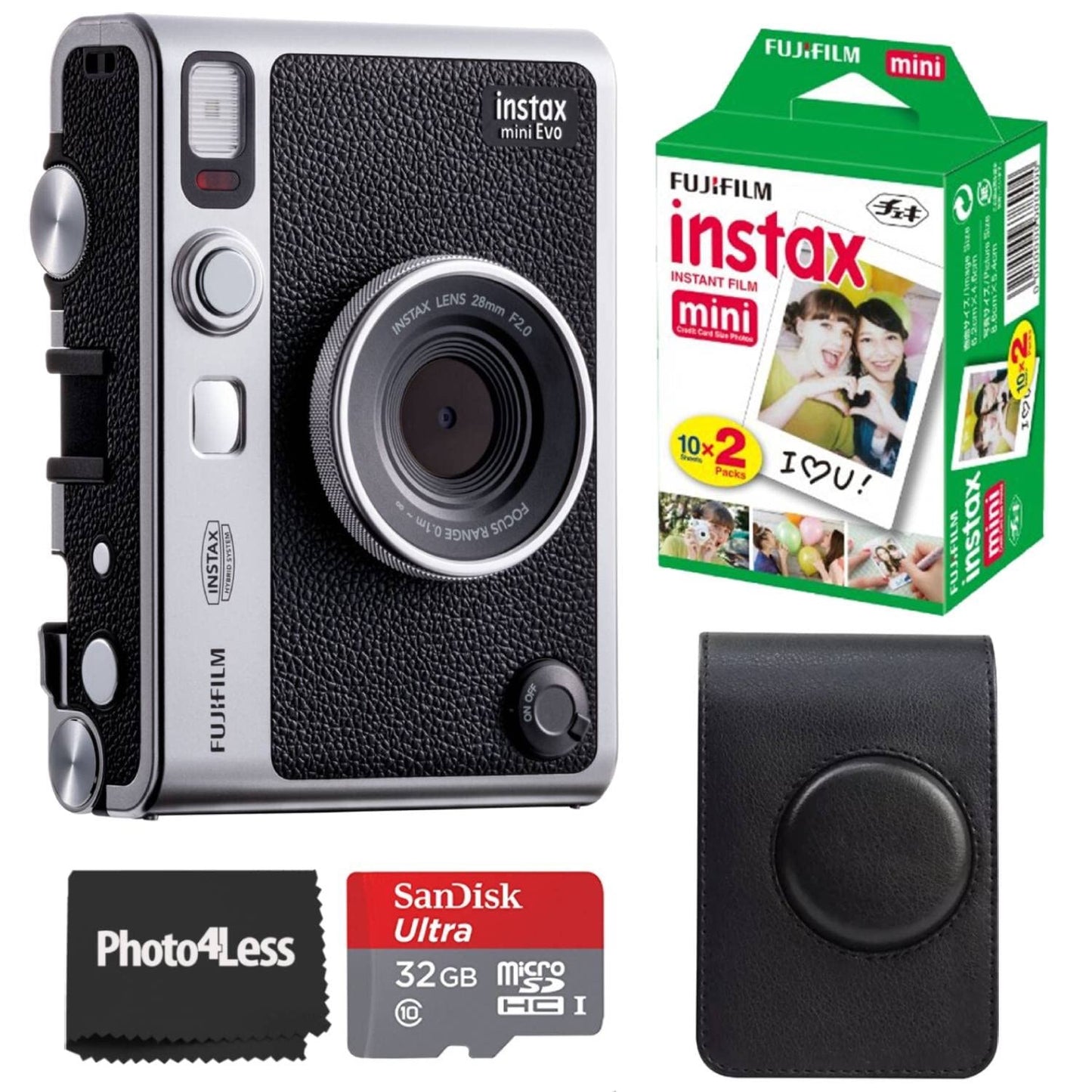 Fujifilm - Instax Mini Evo Hybrid Instant Camera | Black