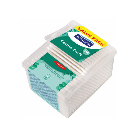 Septona Adult's cotton buds with dispenser box 300 pcs