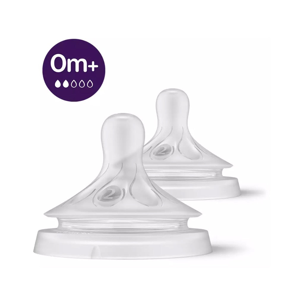 Philips Avent - Natural Response Nipple | 0m+ | Flow 2 | 2 Pack Philips Avent - Natural Response Nipple | 0m+ | Flow 2 | 2 Pack