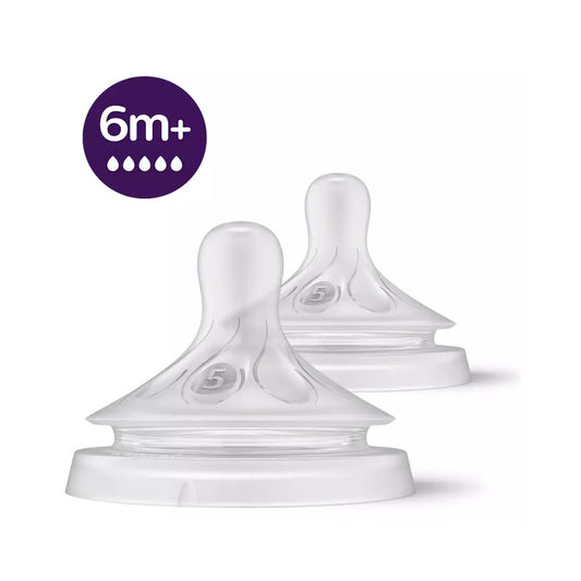 Philips Avent Natural Response Nipple 6m+ Flow 5, 2 Pack — BambiniJO Jordan