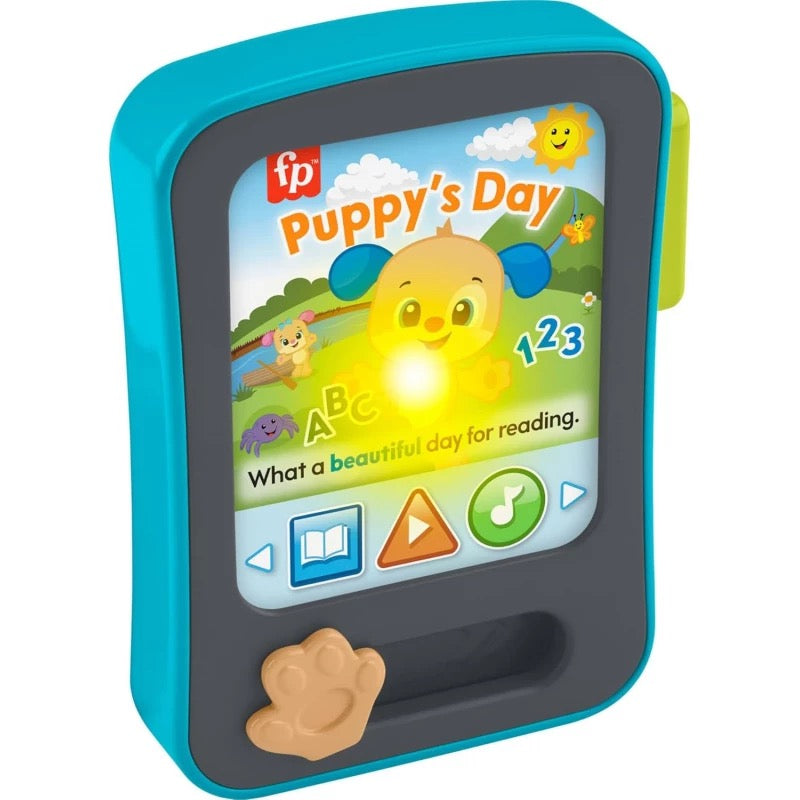 Fisher Price - لعبة قارئ قصص الجرو من لاف آند ليرن