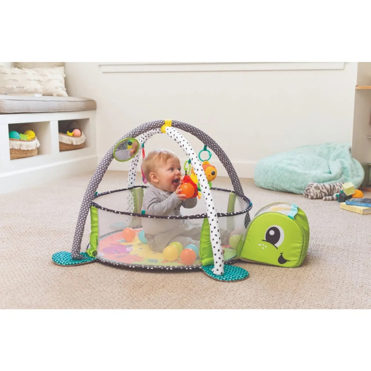 Infantino - Grow-With-Me Activity Playmat & Ball Pit For Baby | 0-12M Infantino - Grow-With-Me Activity Playmat & Ball Pit For Baby | 0-12M