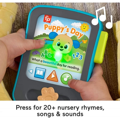 Fisher Price - لعبة قارئ قصص الجرو من لاف آند ليرن