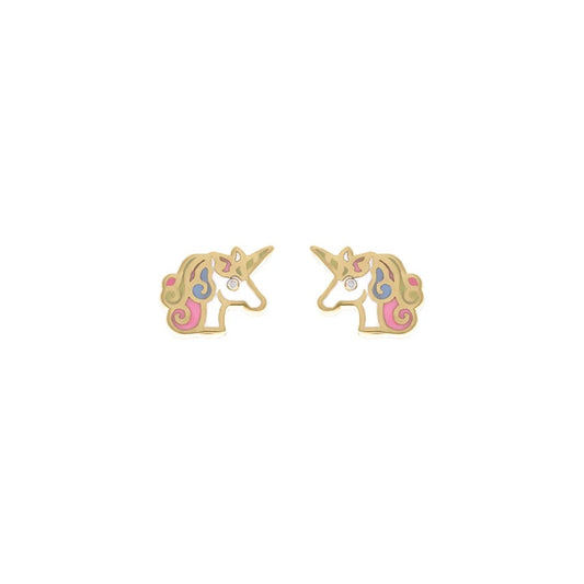 Unicorn Kid's Diamond Earrings