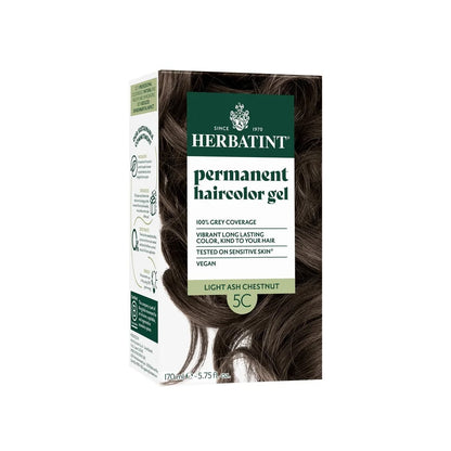 Hair Dye Pregnancy Safe Ammonia Free | 5C Light Ash Chestnut | 170ml